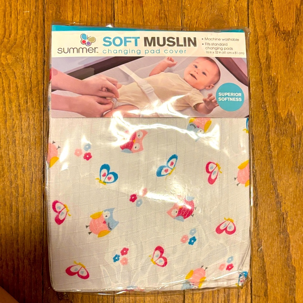 Summer Infant Soft Muslin Changing Pad Cover - Multicolor